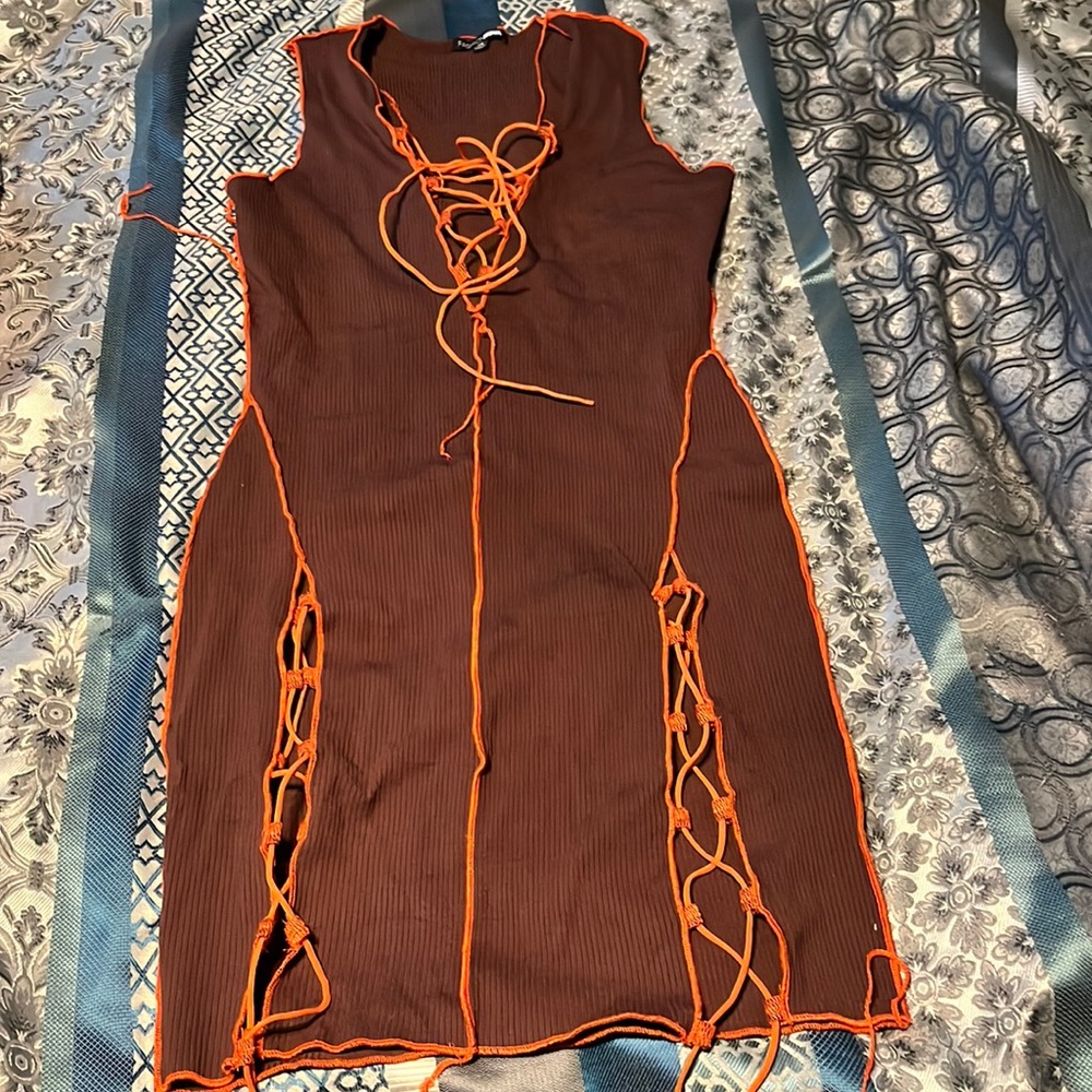 Mini cut out dress